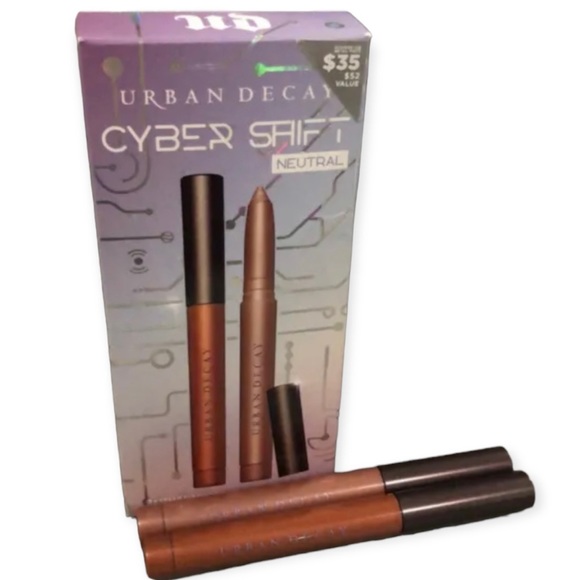 URBAN DECAY Cyber Shift Eyeshadow Stick Duo Neutral 24/7 Popoff & Hardfall - Picture 4 of 16